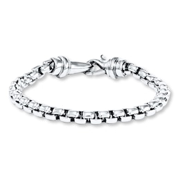 Rolo Link Bracelet Solid Stainless Steel 8.5"
