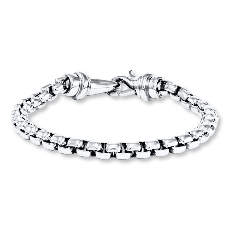 Main Image 1 of Rolo Link Bracelet Solid Stainless Steel 8.5&quot;