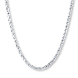 Wheat Chain Necklace 3.5mm Solid Stainless Steel 20"