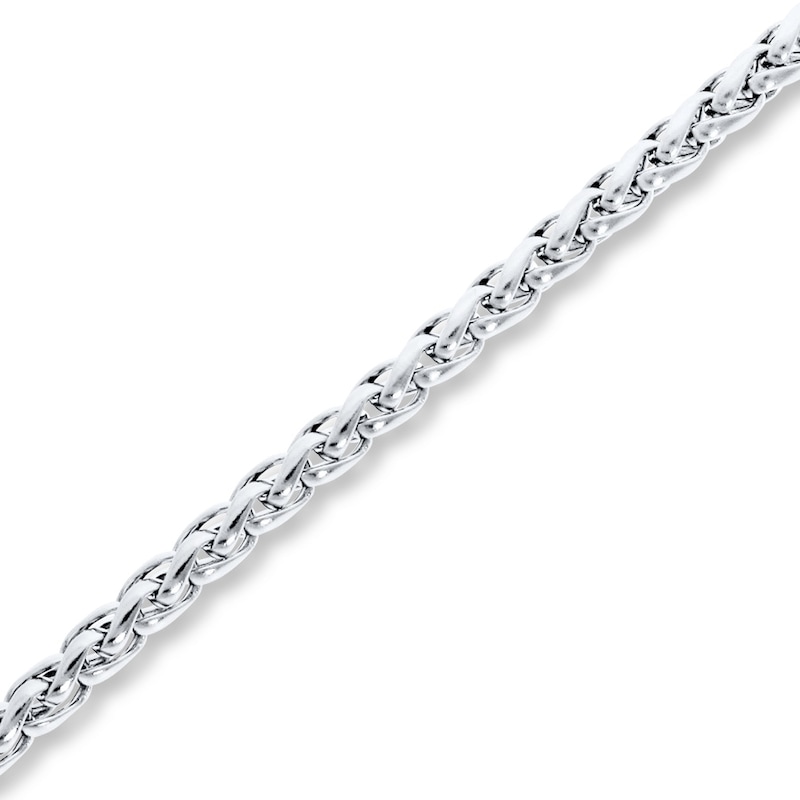 Main Image 2 of Wheat Chain Necklace 3.5mm Solid Stainless Steel 20&quot;