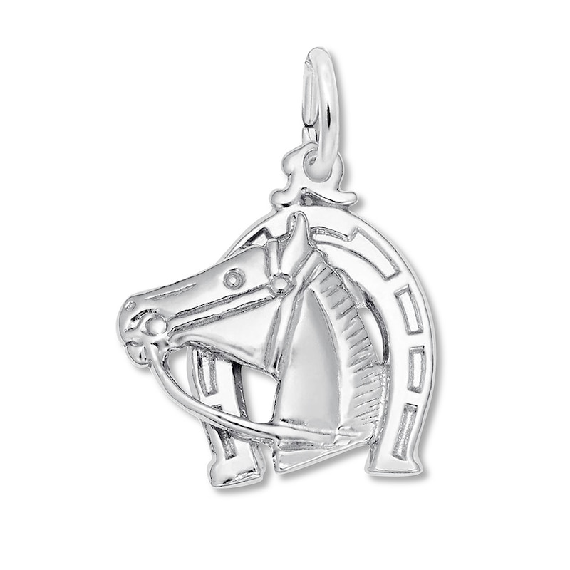 Main Image 1 of Horse Charm Sterling Silver