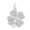 Thumbnail Image 1 of 4 Leaf Clover Charm Sterling Silver