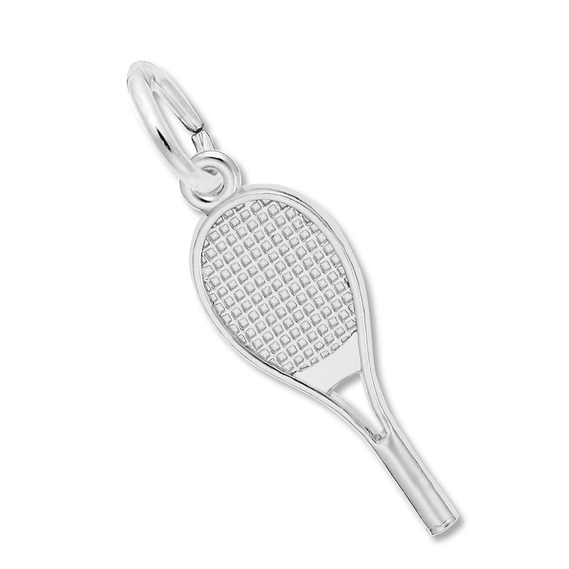 Main Image 1 of Tennis Racquet Charm Sterling Silver