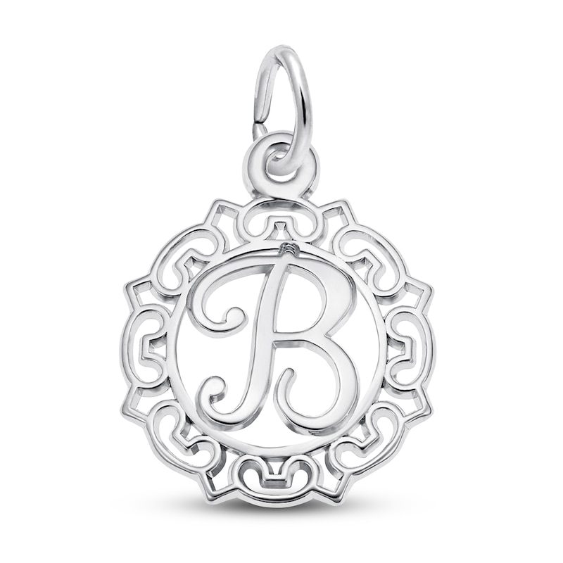 Main Image 1 of Letter B Charm Sterling Silver