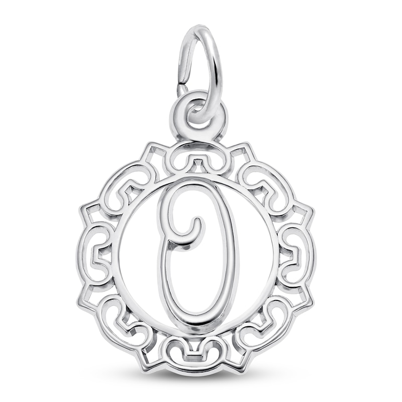Main Image 1 of Letter O Charm Sterling Silver