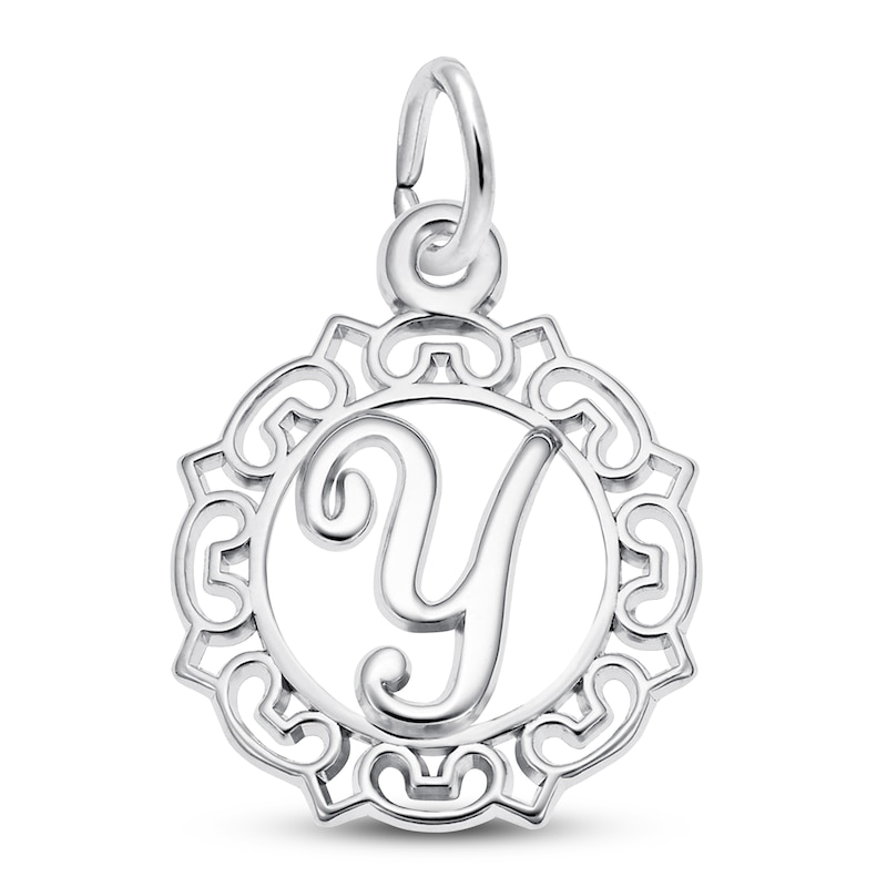 Main Image 1 of Letter Y Charm Sterling Silver