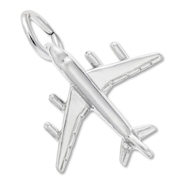 Airplane Charm Sterling Silver