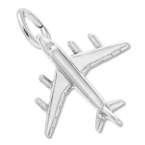 Airplane Charm Sterling Silver