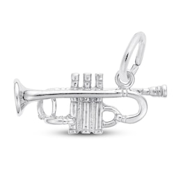 Trumpet Charm Sterling Silver