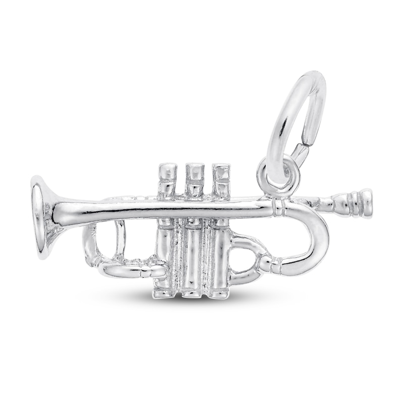 Main Image 1 of Trumpet Charm Sterling Silver