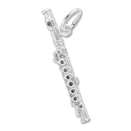 Flute Charm Sterling Silver