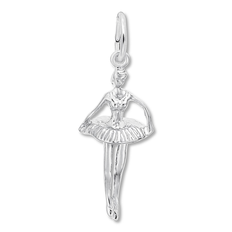 Main Image 1 of Ballet Dancer Charm Sterling Silver