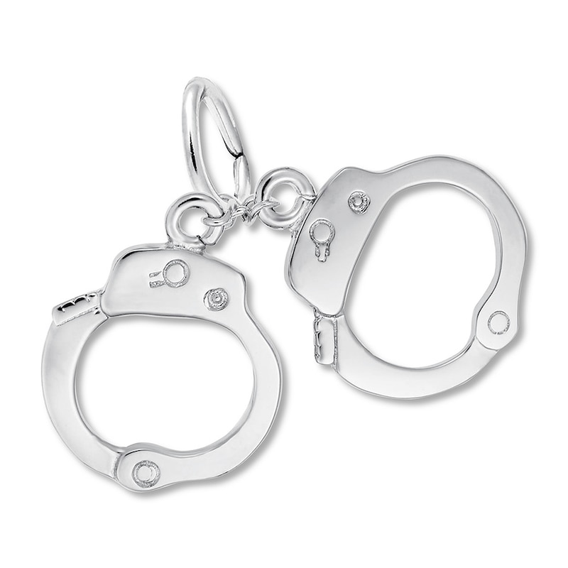 Main Image 1 of Handcuff Charm Sterling Silver