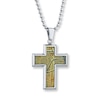 Thumbnail Image 1 of Men's Cross Necklace Stainless Steel 22&quot;
