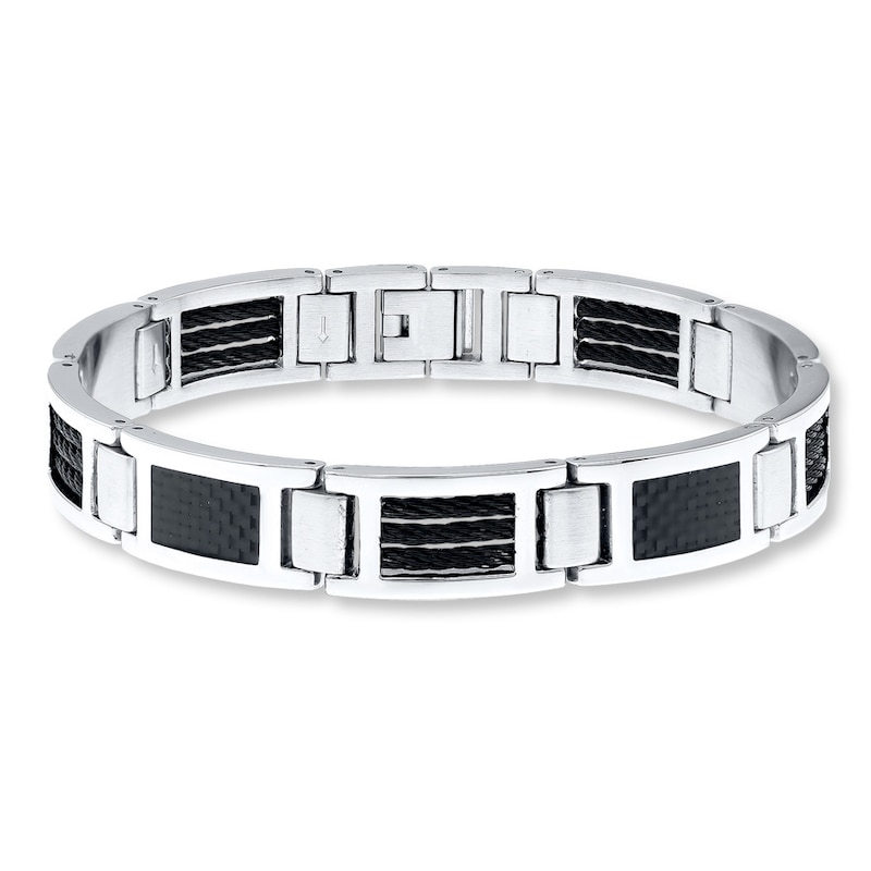 Main Image 1 of Men's Bracelet Stainless Steel 8.5&quot;