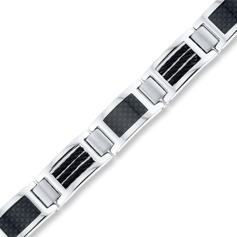 Main Image 2 of Men's Bracelet Stainless Steel 8.5&quot;