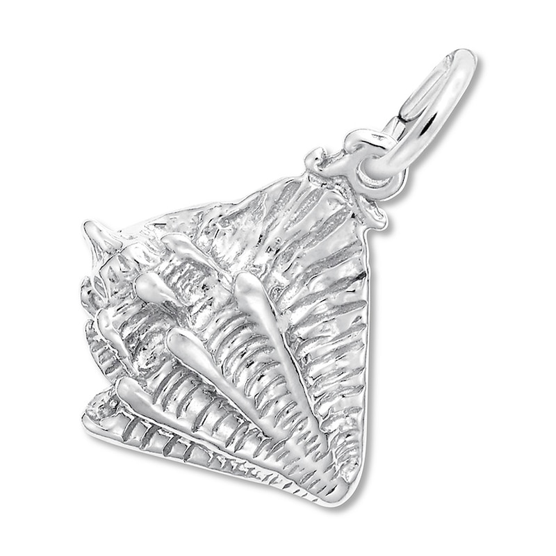 Main Image 1 of Conch Shell Charm Sterling Silver