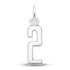 Thumbnail Image 1 of Number 2 Charm Sterling Silver