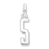 Thumbnail Image 1 of Number 5 Charm Sterling Silver