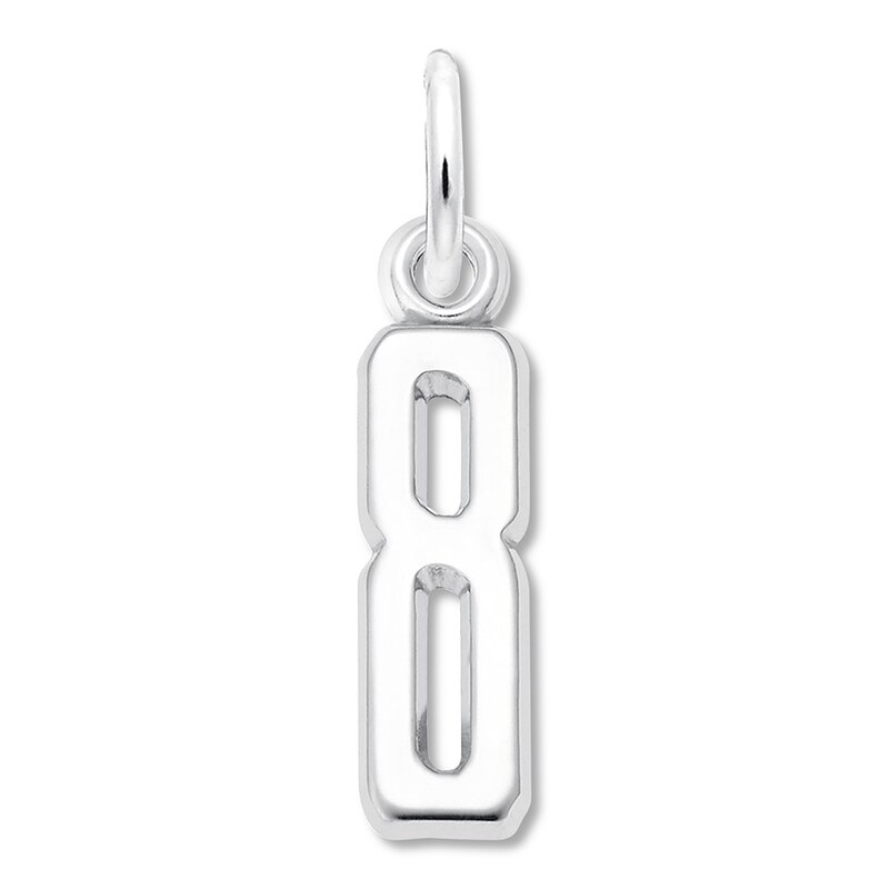 Number 8 Sterling Silver Charm Number 8 Sterling Silver Charm
