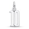 Thumbnail Image 1 of Number 10 Charm Sterling Silver