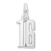 Thumbnail Image 1 of Number 16 Charm Sterling Silver