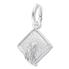 Thumbnail Image 1 of Graduation Cap Charm Sterling Silver