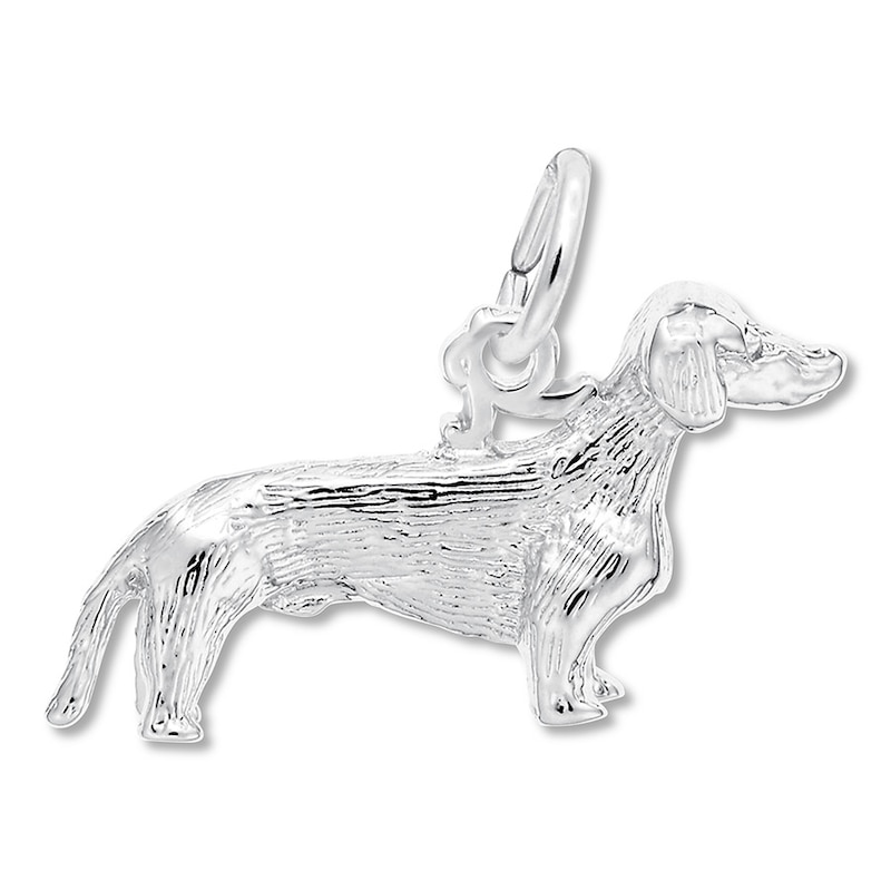 Main Image 1 of Dachshund Charm Sterling Silver