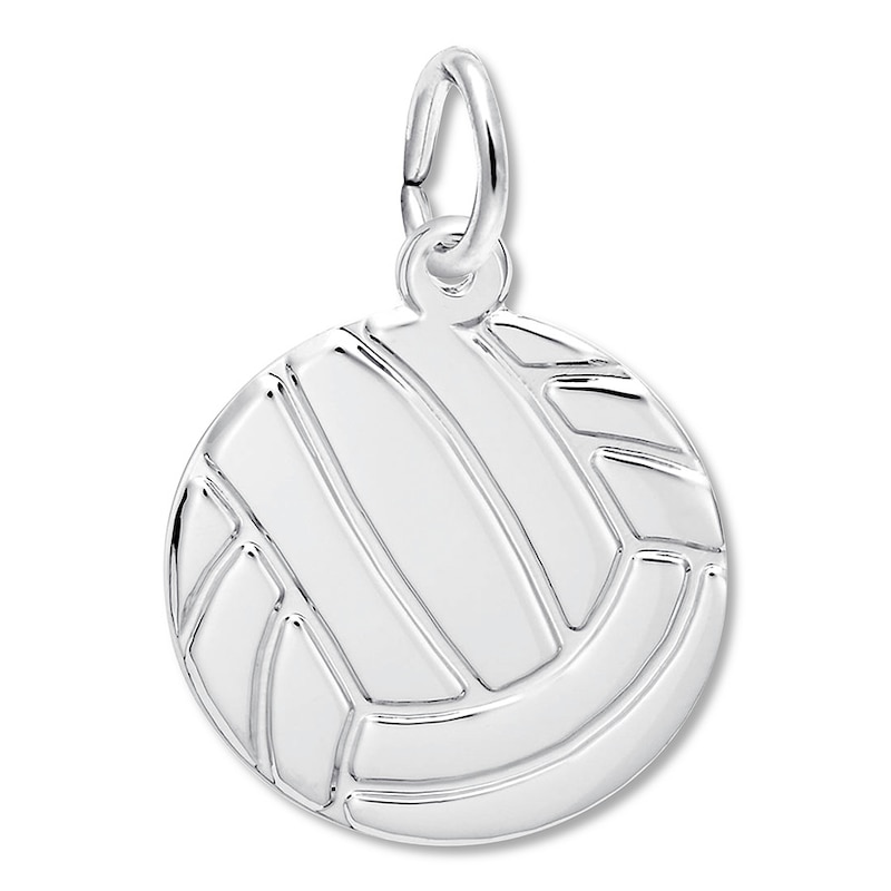Main Image 1 of Volleyball Charm Sterling Silver