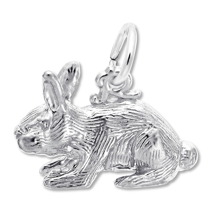 Main Image 1 of Rabbit Charm Sterling Silver