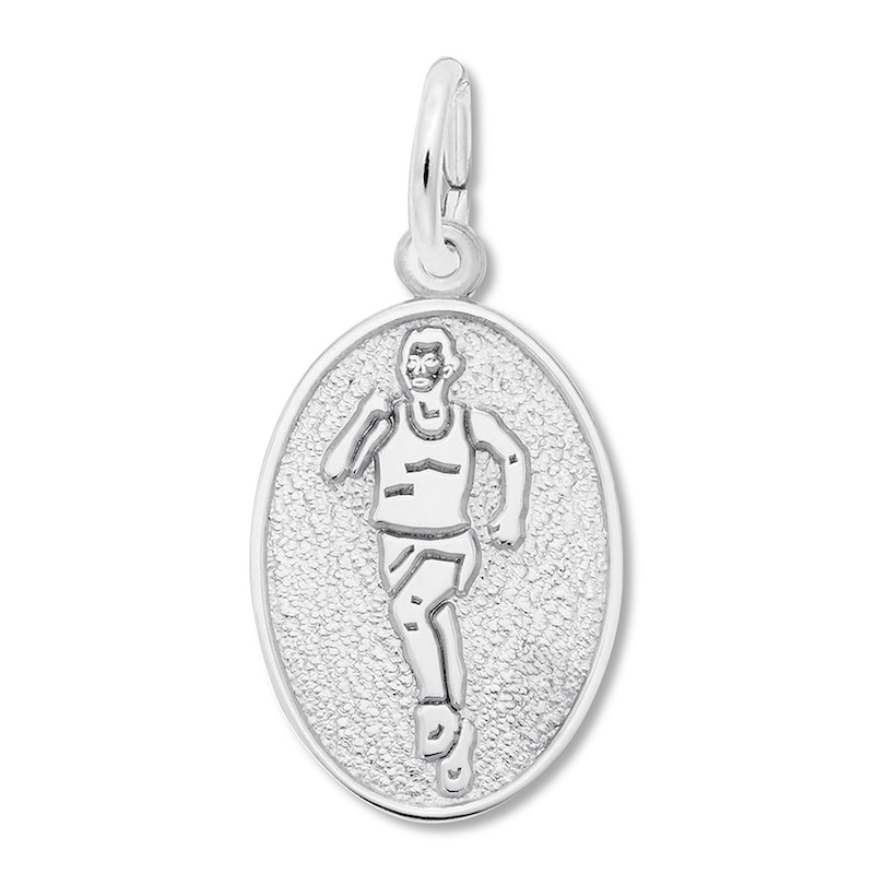 Main Image 1 of Runner Charm Sterling Silver