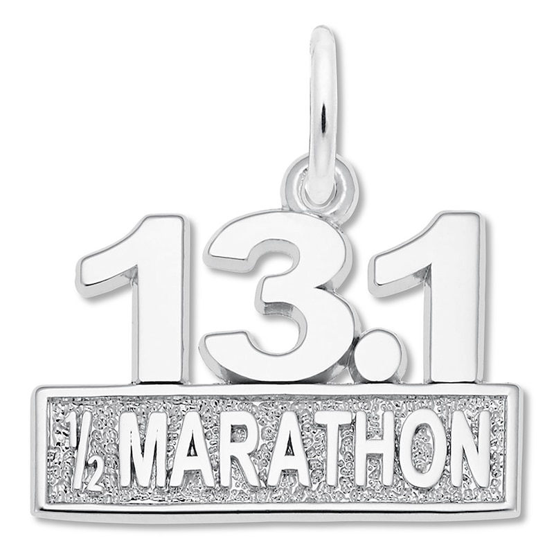 Main Image 1 of Half Marathon Charm Sterling Silver