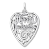 Thumbnail Image 1 of Happy Anniversary Heart Charm Sterling Silver