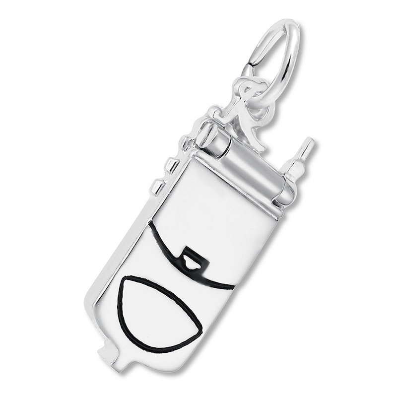 Main Image 1 of Flip Phone Charm Sterling Silver