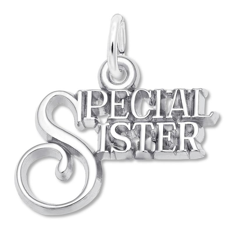 Main Image 1 of Special Sister Charm Sterling Silver