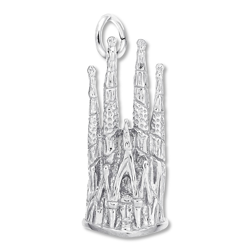 Main Image 1 of Barcelona Cathedral Sterling Silver Charm