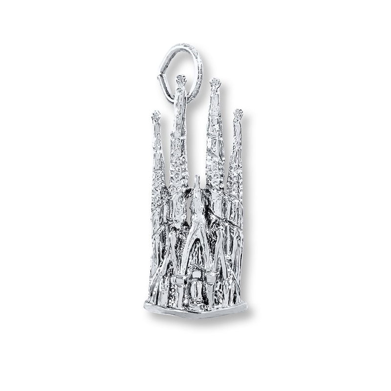 Main Image 2 of Barcelona Cathedral Sterling Silver Charm