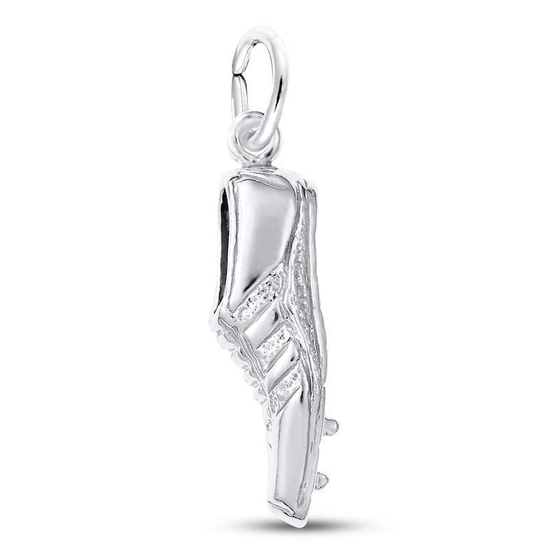Track Shoe Charm Sterling Silver
