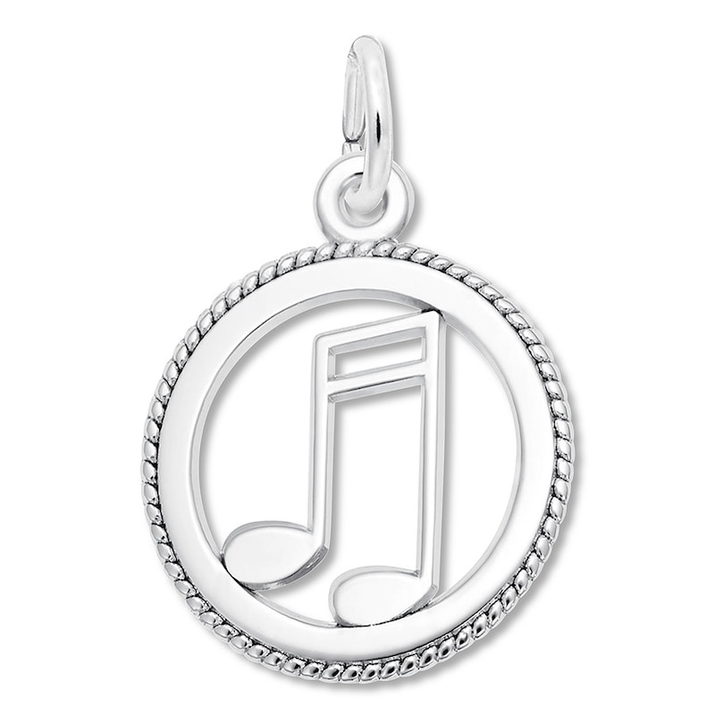 Sterling Silver Music Notes Charm 