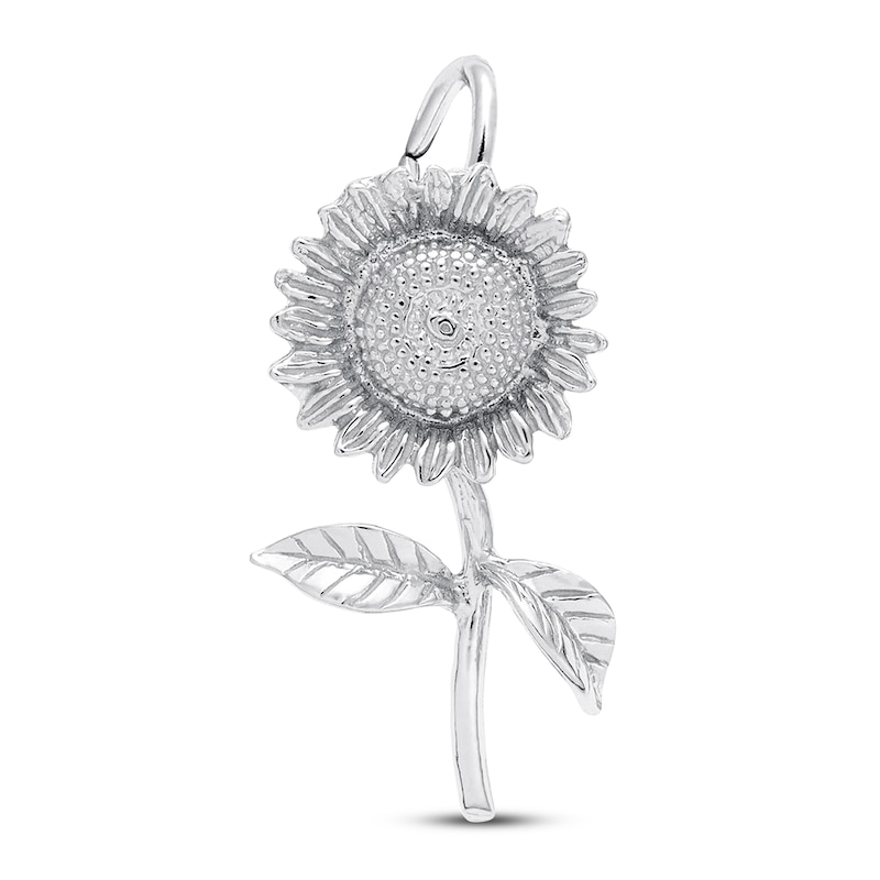 Main Image 1 of Sunflower Charm Sterling Silver