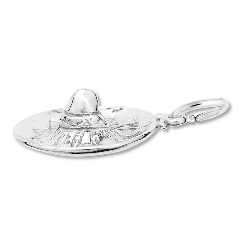 Sombrero Charm Sterling Silver