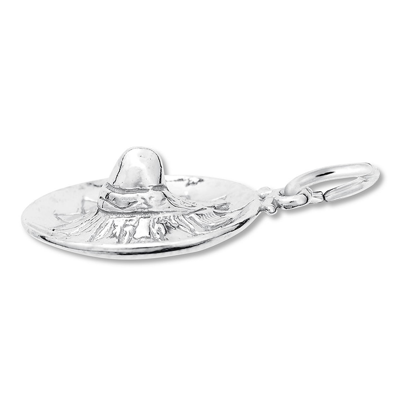 Main Image 2 of Sombrero Charm Sterling Silver