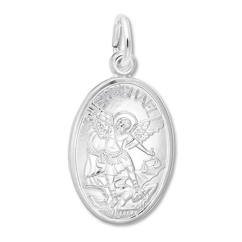 Main Image 1 of Saint Michael Charm Sterling Silver