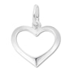 Thumbnail Image 1 of Heart Cutout Charm Sterling Silver