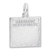 Thumbnail Image 0 of Marriage Certificate Sterling Silver Charm