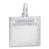 Thumbnail Image 1 of Marriage Certificate Sterling Silver Charm