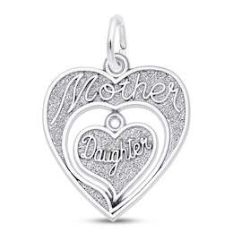 Mother/Daughter Charm Sterling Silver