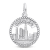 Thumbnail Image 1 of Chicago Skyline Charm Sterling Silver