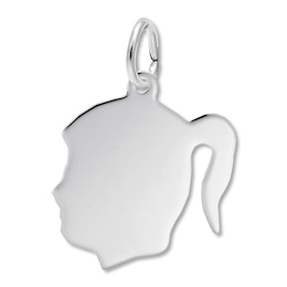 Girl Charm Sterling Silver