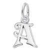 Thumbnail Image 1 of Letter A Charm Sterling Silver
